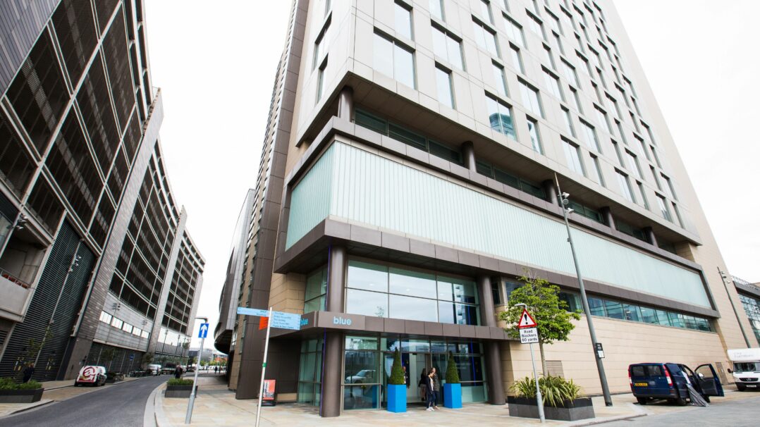 Blue building