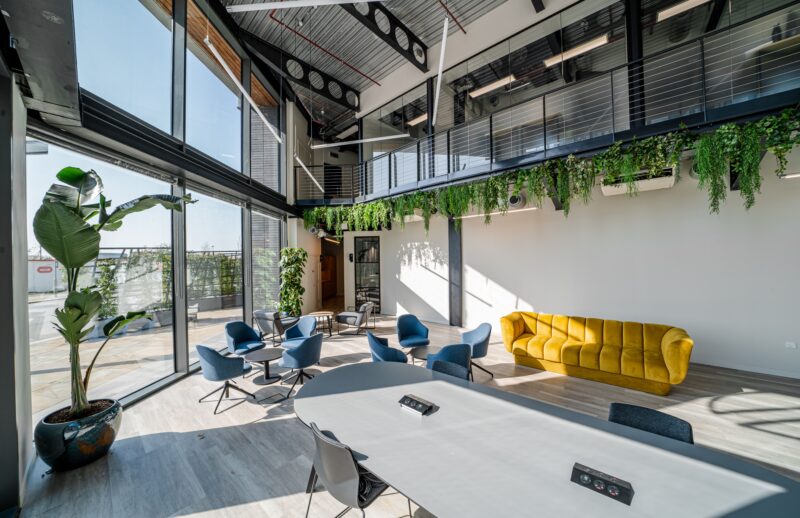 photo of breakout space in the tomorrow building