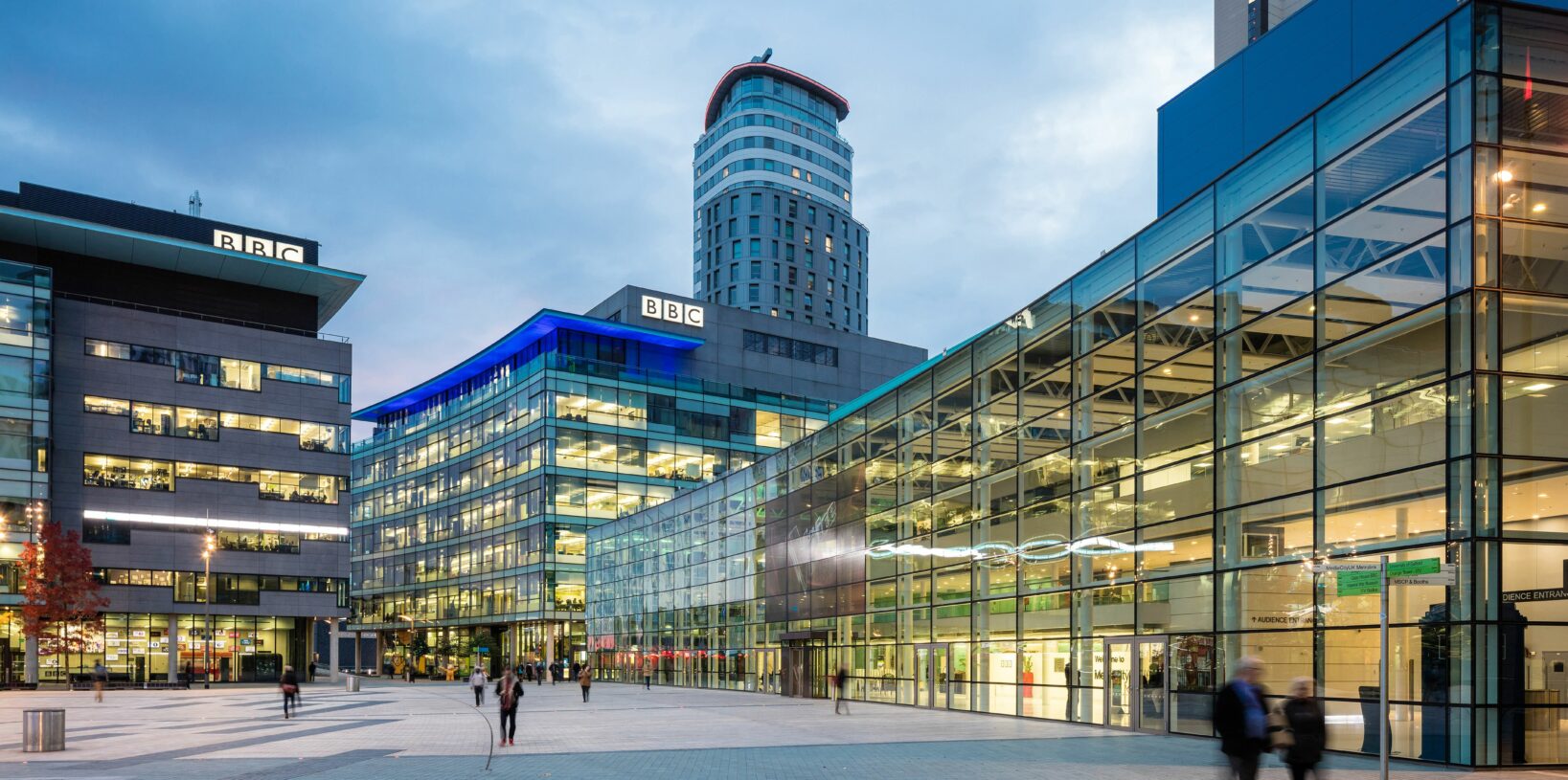 History 2012 Queen Elizabeth and Duke of Edinburgh opens MediaCity