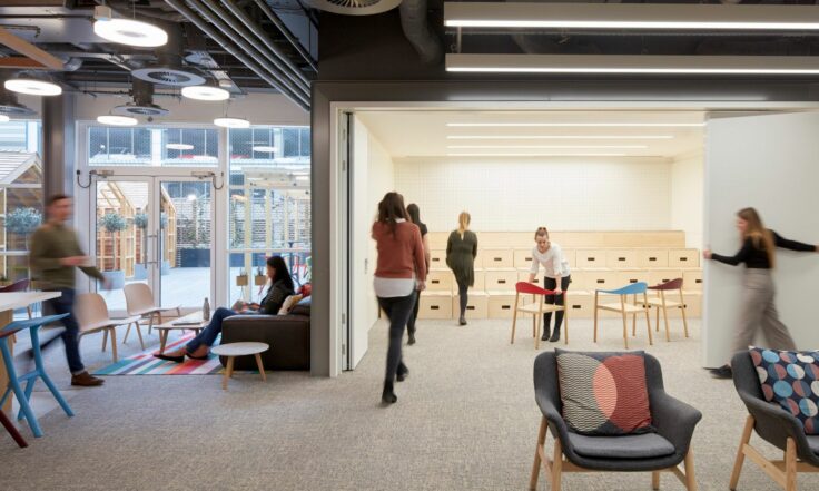 Arrive building meeting area